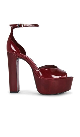 Brenda Platform Sandal in Wine Berry | Revolve Clothing (Global)
