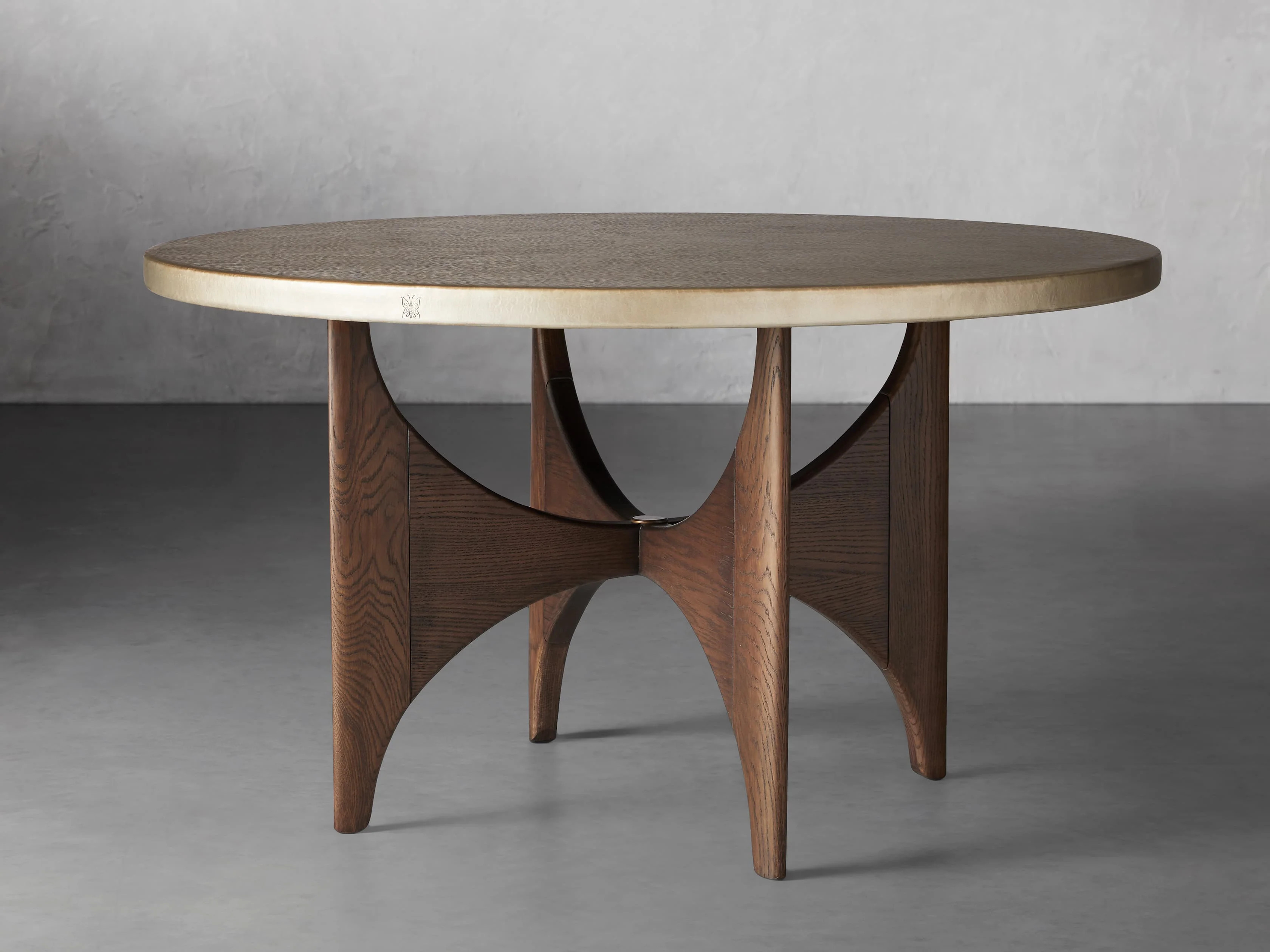 Recycled Metal Dining Table with Carol Base | Arhaus