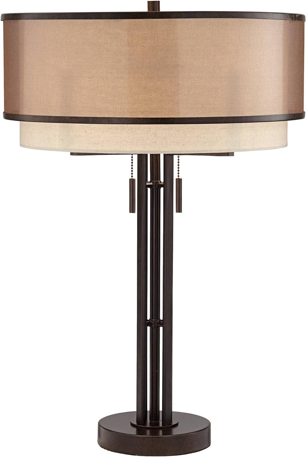 Franklin Iron Works Store Andes Farmhouse Industrial Modern Table Lamp | Amazon (US)