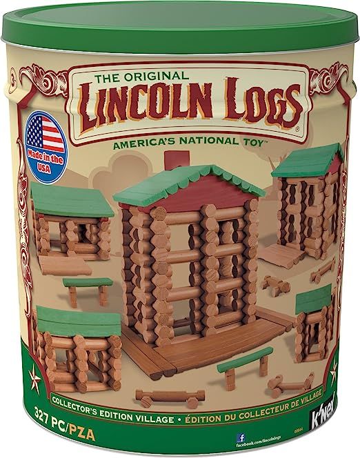 LINCOLN LOGS-Collector's Edition Village-327 Pieces-Real Wood Logs-Ages 3+ - Best Retro Building ... | Amazon (US)