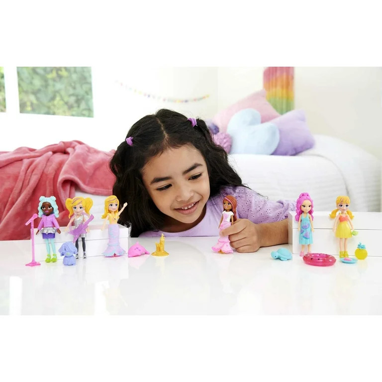 Polly Pocket Dolls & Accessories, 2 Dolls with 25 Themed Accessories, 3-inch Scale Fun | Walmart (US)
