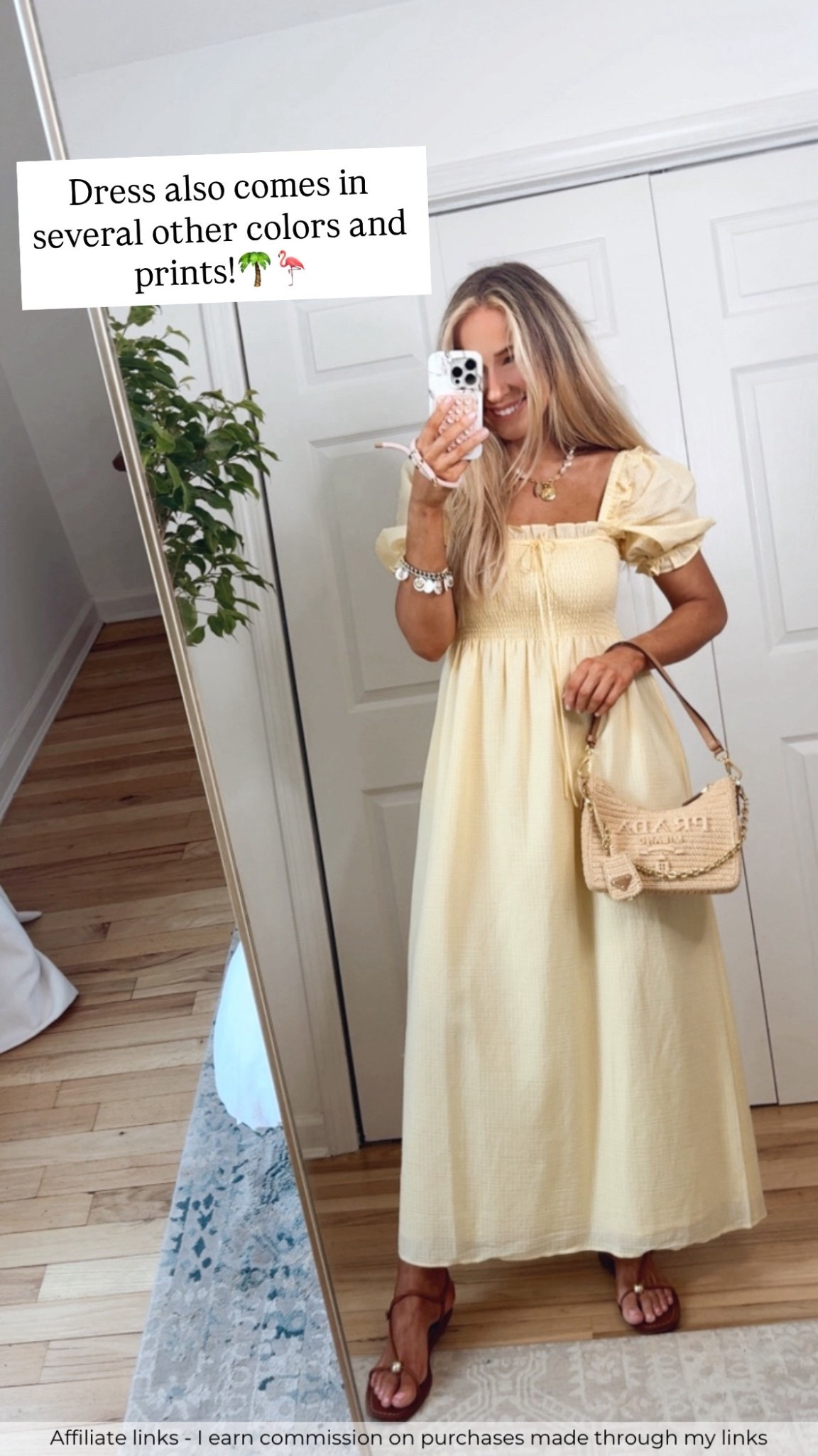 Affiliate links - I earn commission on purchases made through my links | Palm Beach outfit, Hill House nap dress, beach vacation outfit, easy summer dress 