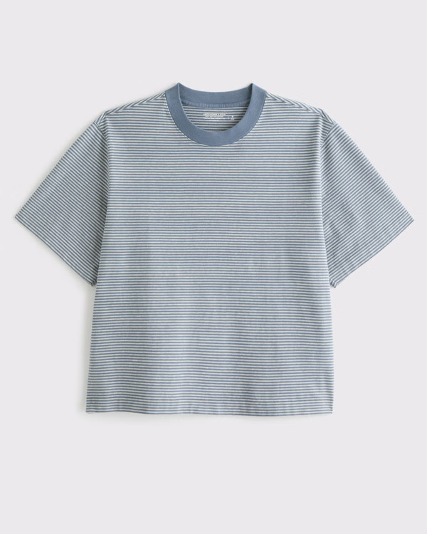 Premium Heavyweight Cropped Tee | Abercrombie & Fitch (US)
