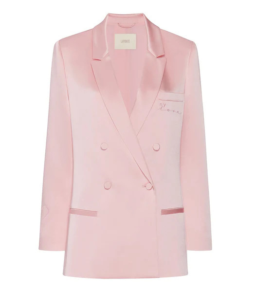 LAPOINTE X JONBOY SATIN DOUBLE BREASTED BLAZER | LAPOINTE