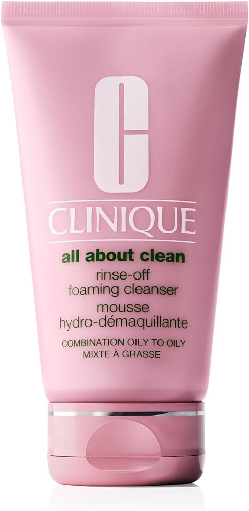 Clinique All About Clean Rinse-Off Foaming Facial Cleanser With Hyaluronic Acid + Glycerin For Oi... | Amazon (US)
