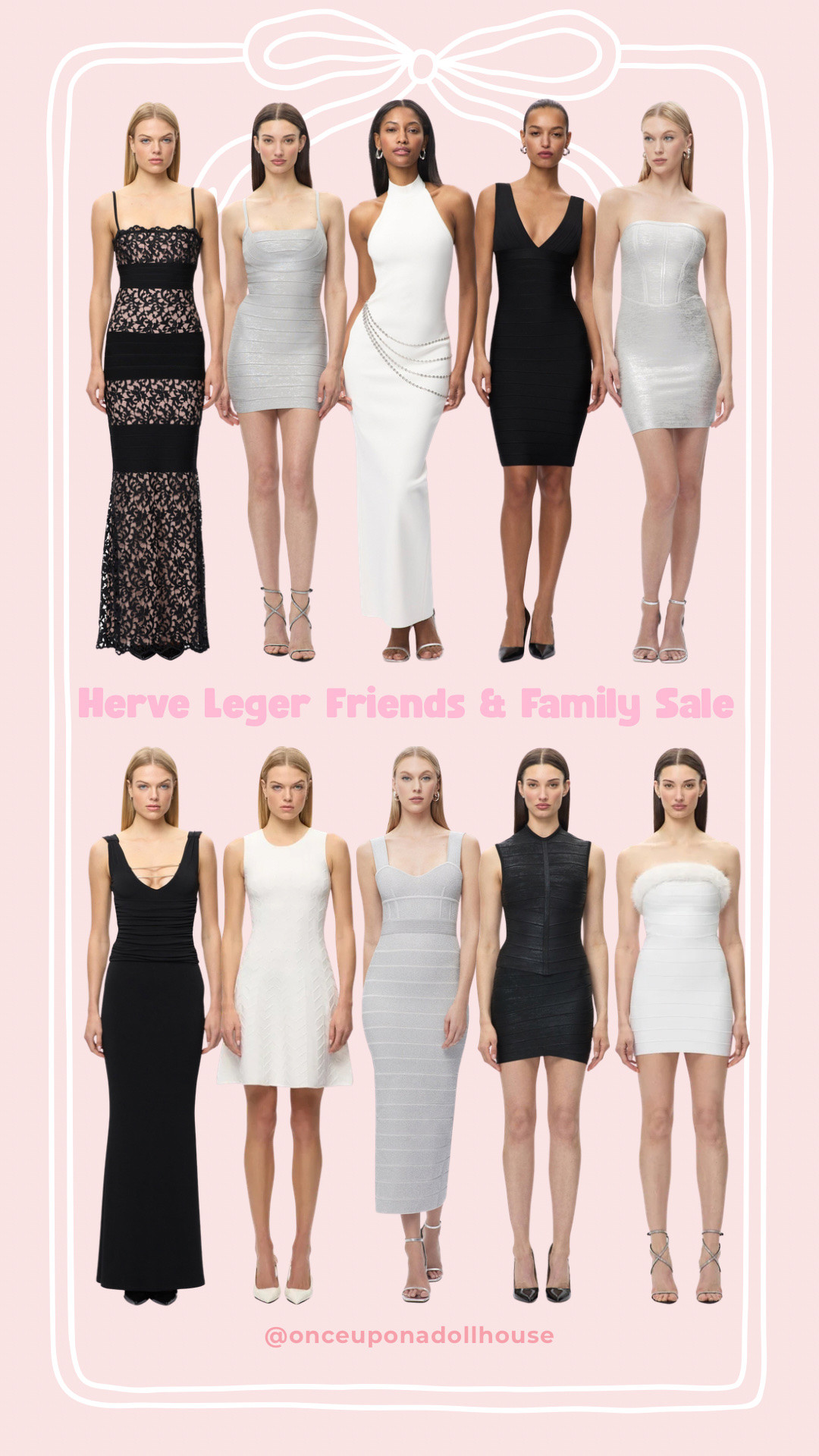 Herve Leger Friends & Family Sale! 

Black, silver and white dresses

#LTKsale #LTKdresses #LTKstyletip