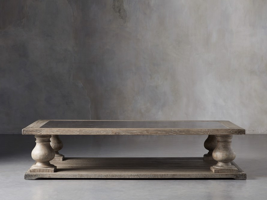 Hudson 71"" Coffee Table With Bluestone Top | Arhaus