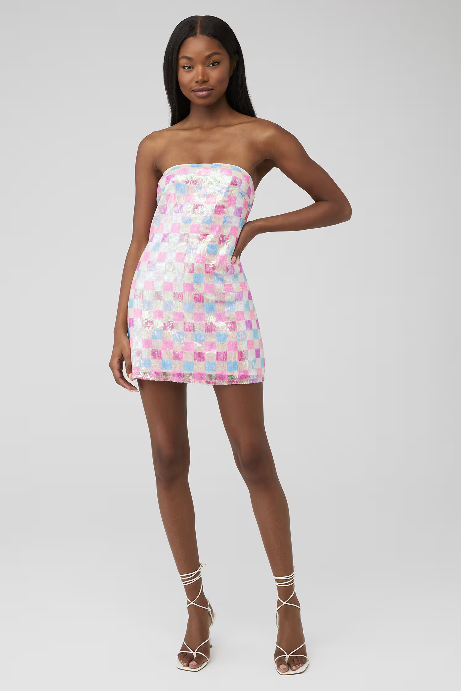 ON MY WAY CHECKERED SEQUIN | FashionPass