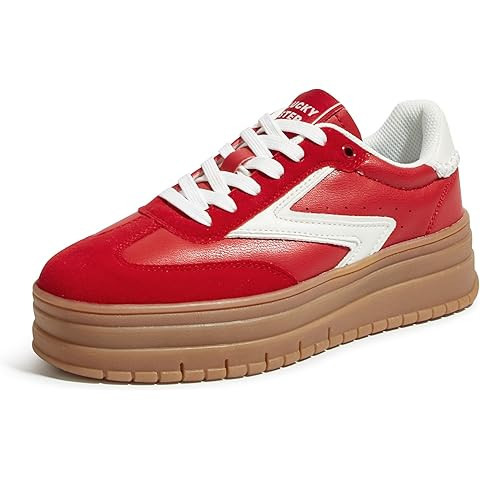 LUCKY STEP Women's Platform Fashion Sneakers Retro Casual Comfortable Walking Shoes Thick Sole St... | Amazon (US)