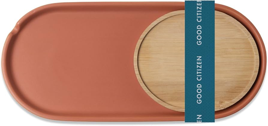 Good Citizen Coffee Co. - Nesting Tray, Ceramic & Bamboo, Multi-Functional (Warm Terracotta) | Amazon (US)