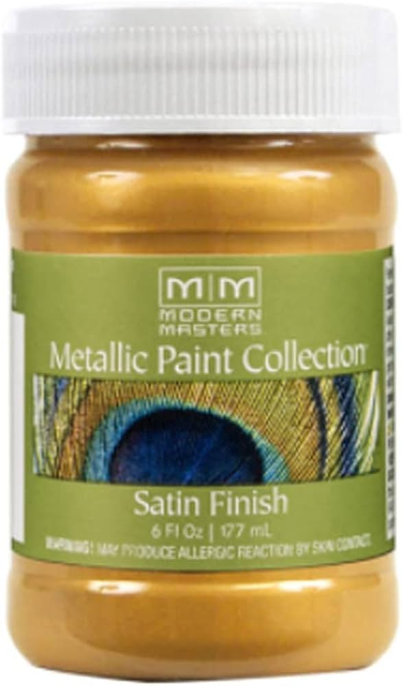 Paints Modern Masters Metallic Paint Collection Shimmer 6oz. (Pale Gold) | Amazon (US)