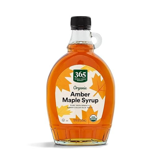 365 by Whole Foods Market, Organic Grade A Amber Maple Syrup, 12 Fl Oz | Amazon (US)