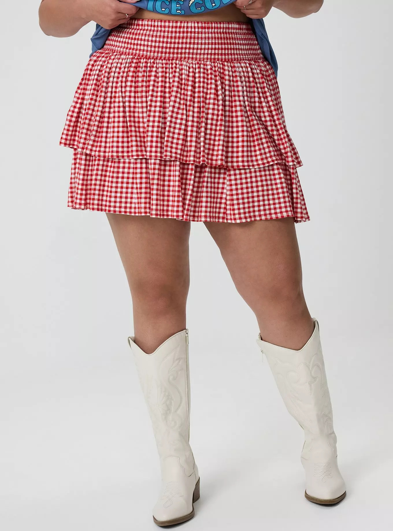 Smocked Tiered Skort | Torrid (US & Canada)
