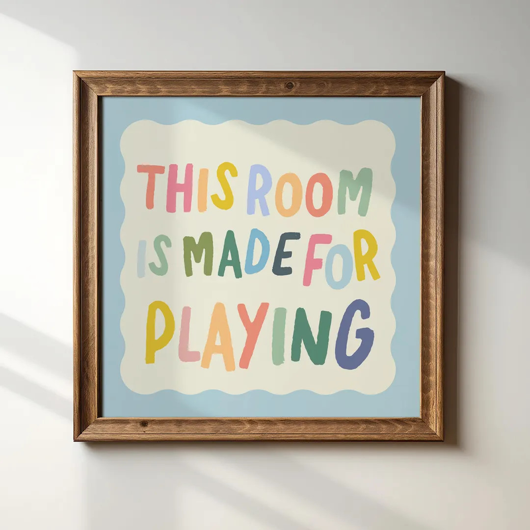 Playroom Art Print: Colorful Kids Room Decor, Digital Downloads, Art Print, Gift Idea, Aesthetic ... | Etsy (US)