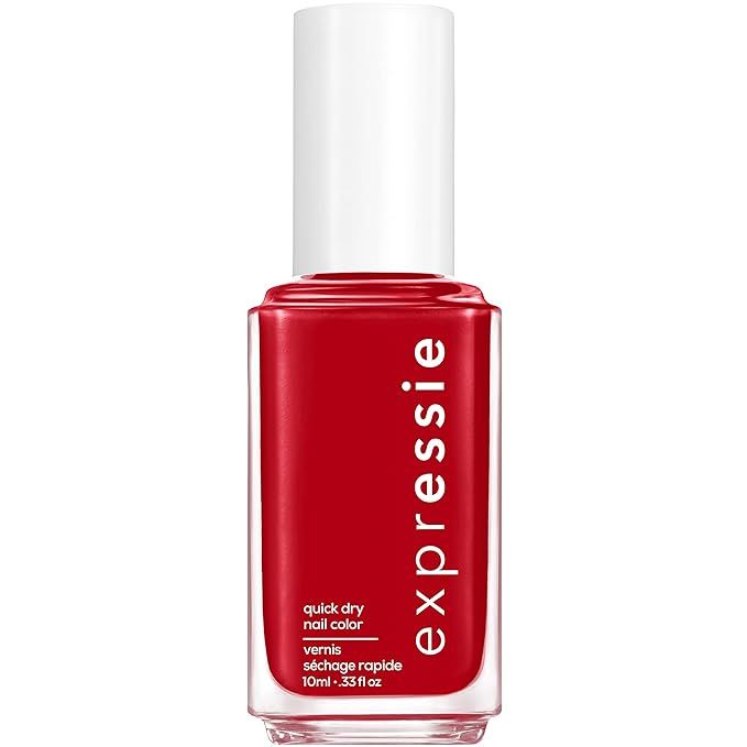 essie expressie Quick-Dry Vegan Nail Polish, Seize The Minute, Blue Toned Red, 0.33 Ounce | Amazon (US)