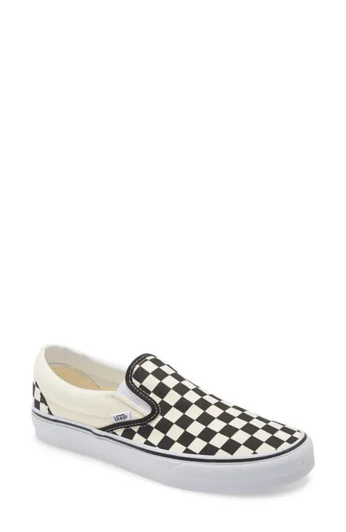 Vans Classic Sneaker in Black White Checker at Nordstrom, Size 6.5 Women's | Nordstrom