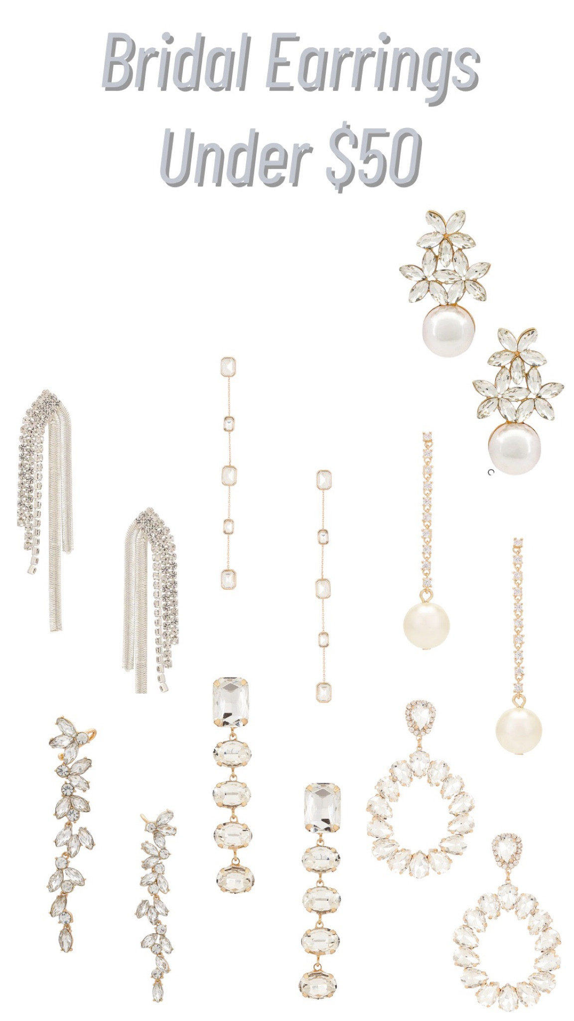 Bridal Earrings under $50!

#LTKunder50 #LTKSale