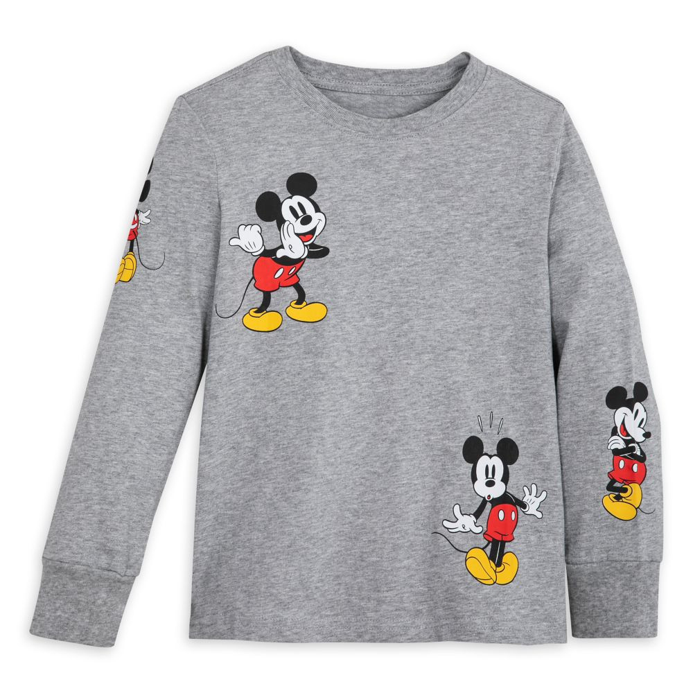 Mickey Mouse Expressions Long Sleeve T-Shirt for Kids | Disney Store