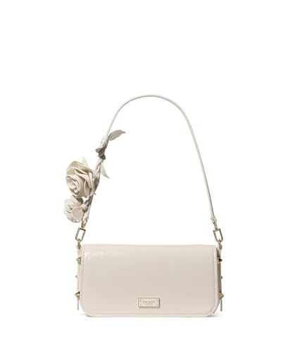kate spade new york Liv Crinkle Patent Leather Shoulder Bag With Rose Strap | Amazon (US)