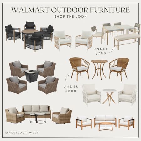 Walmart outdoor furniture, patio sets

#LTKSeasonal #LTKhome #LTKfindsunder50