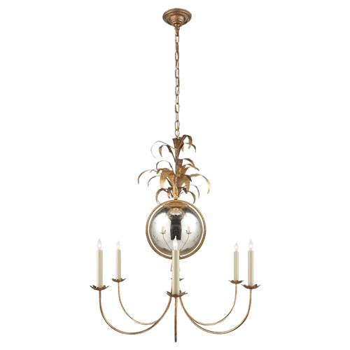 Visual Comfort Gramercy French Country Gilded Iron Chandelier - Medium | Kathy Kuo Home