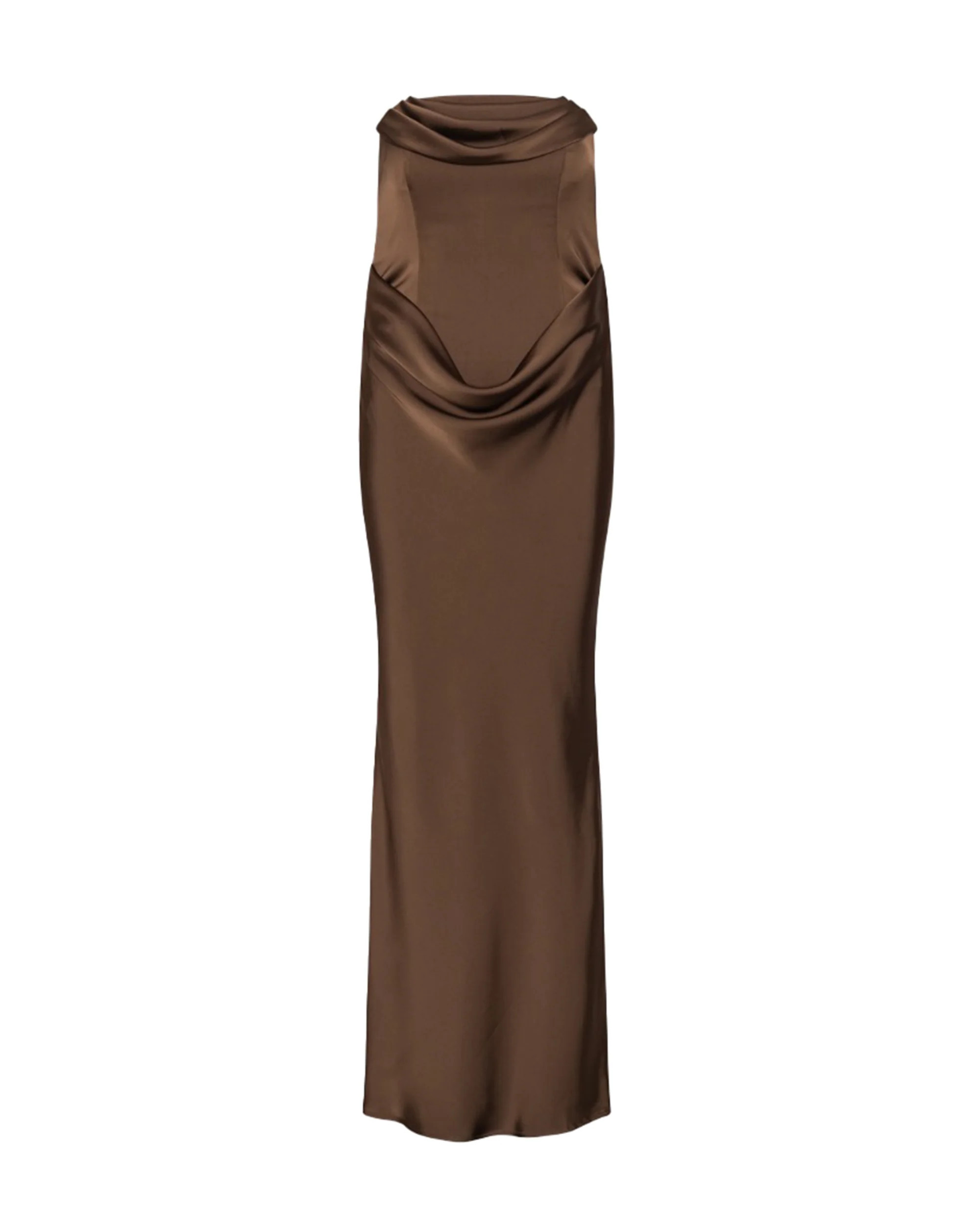 Long Corsage Dress Chicory Coffee | Zulily