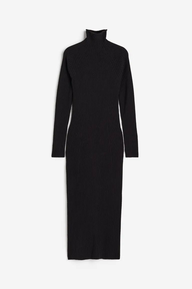 Silk-blend Turtleneck Dress | H&M (US + CA)