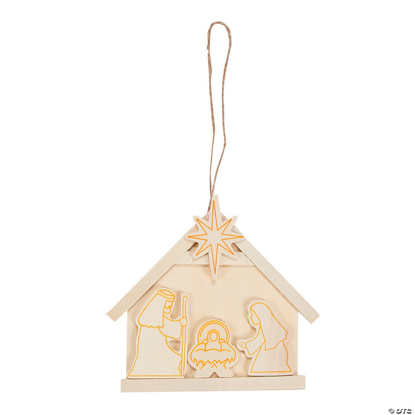 DIY Nativity Christmas Ornaments - Makes 12 | Oriental Trading Company