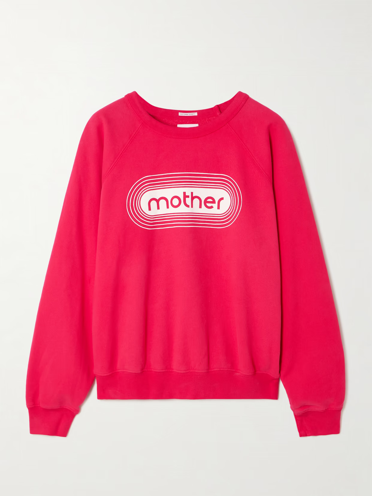 Mother - The Concert Printed Cotton-jersey Sweatshirt - Red | NET-A-PORTER (US)