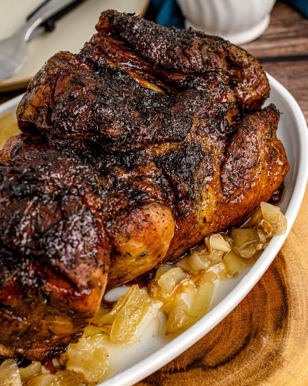 Brown Sugar Balsamic Glazed Pork Roast - cooked low and slow until tender and juicy in the crock pot. Make it with the best kitchen tools I use on repeat. 

#LTKhome