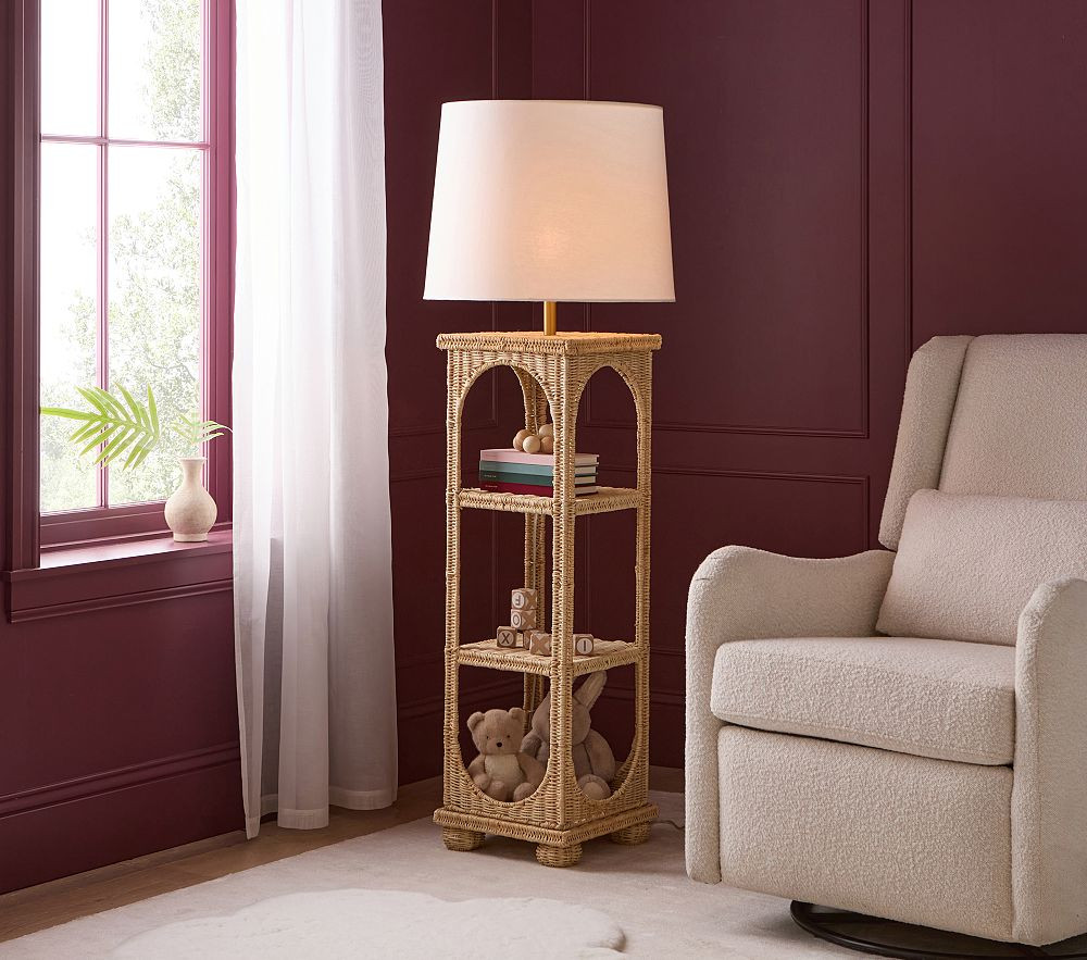 Woven Display Floor Lamp (59") | Pottery Barn Kids