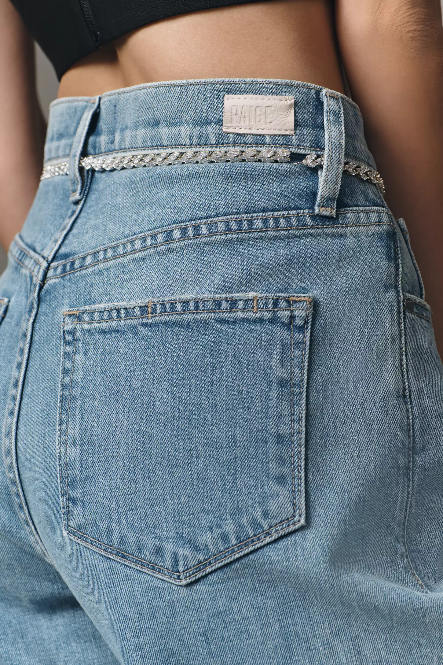 PAIGE Arellia Ankle High-Rise Taper Jeans | Anthropologie (US)