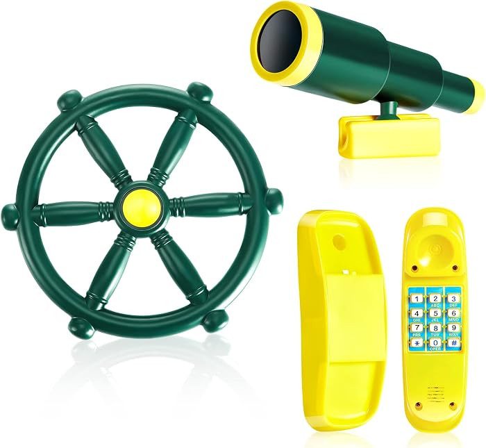 3 Pcs Playground Accessories for Kids Outdoor Swing Set Accessories Playground Equipment Pirate P... | Amazon (US)