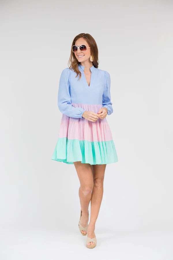 Charlotte Color-Blocked Dress | Sail to Sable