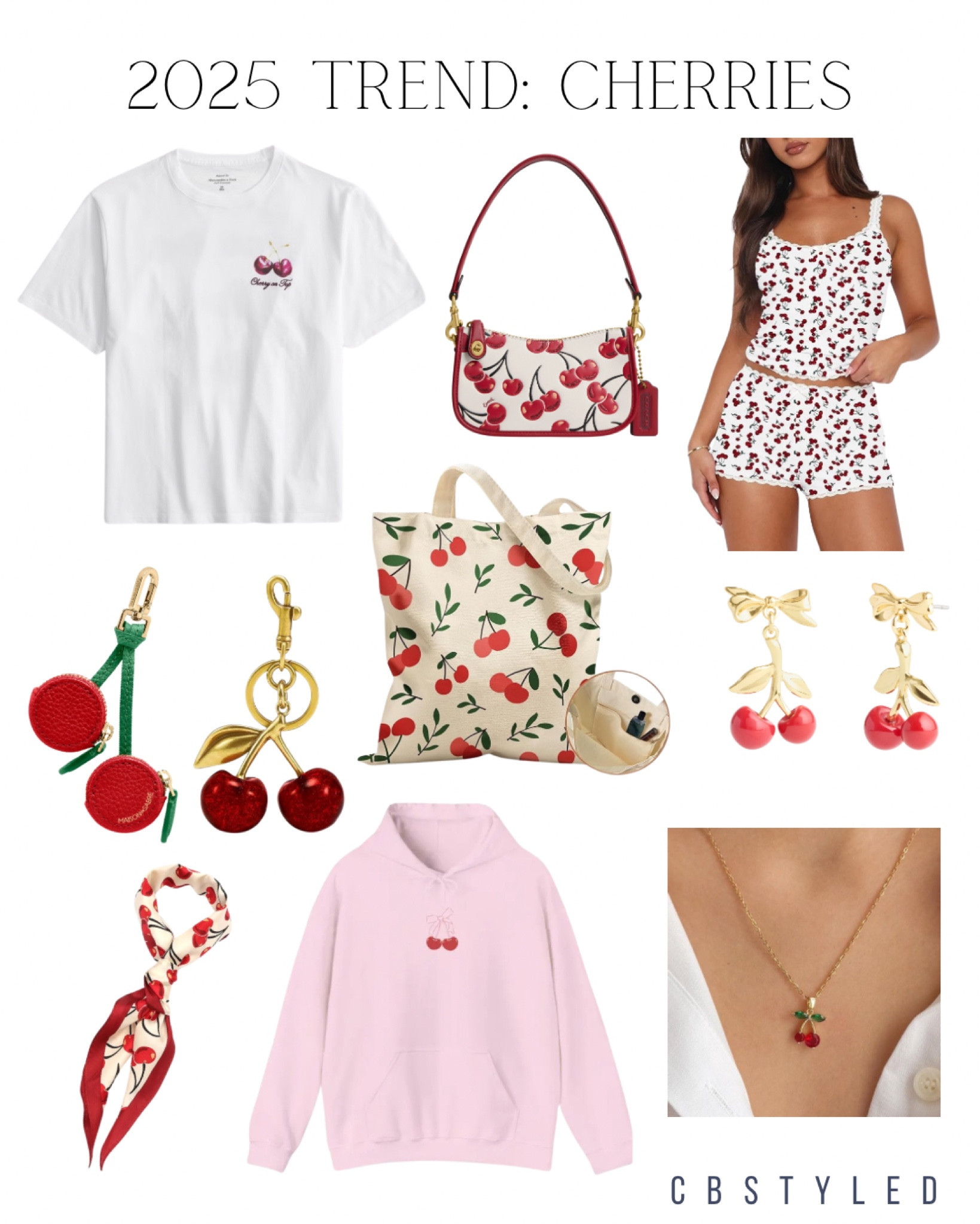2025 trend: Cherries! Sharing some of my favorite cherry fashion finds for 2025! 

#LTKStyleTip #LTKFindsUnder100