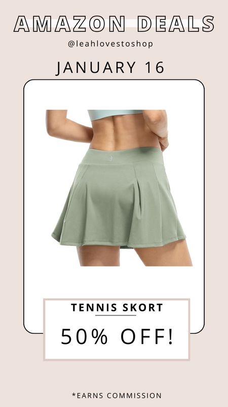 Amazon Deal!! 50% off these cute tennis skorts! 

#LTKSeasonal #LTKfindsunder50 #LTKsalealert