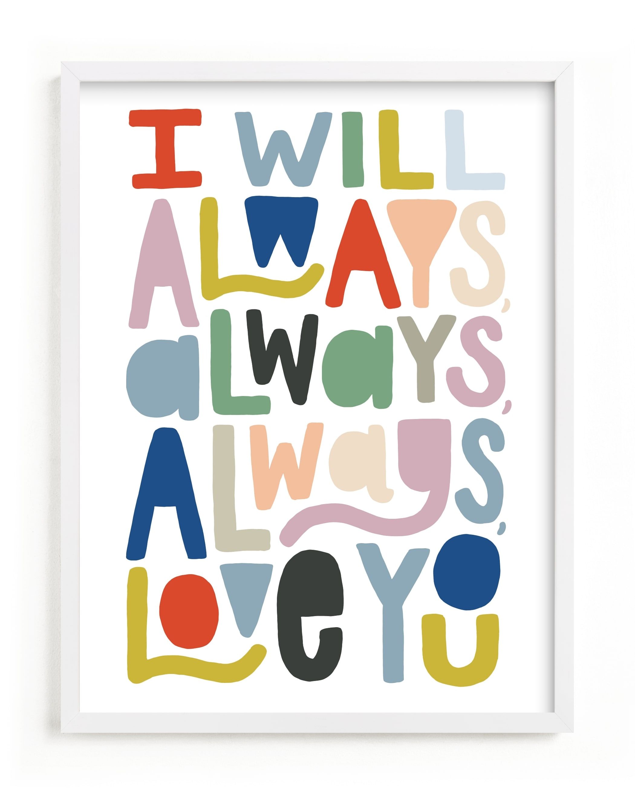 "Always Always" - Kids Open Edition Non-custom Art Print by Alethea and Ruth. | Minted