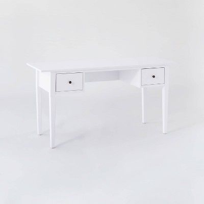 Dana Point Wood Writing Desk with Drawers White - Threshold&#8482; designed with Studio McGee | Target