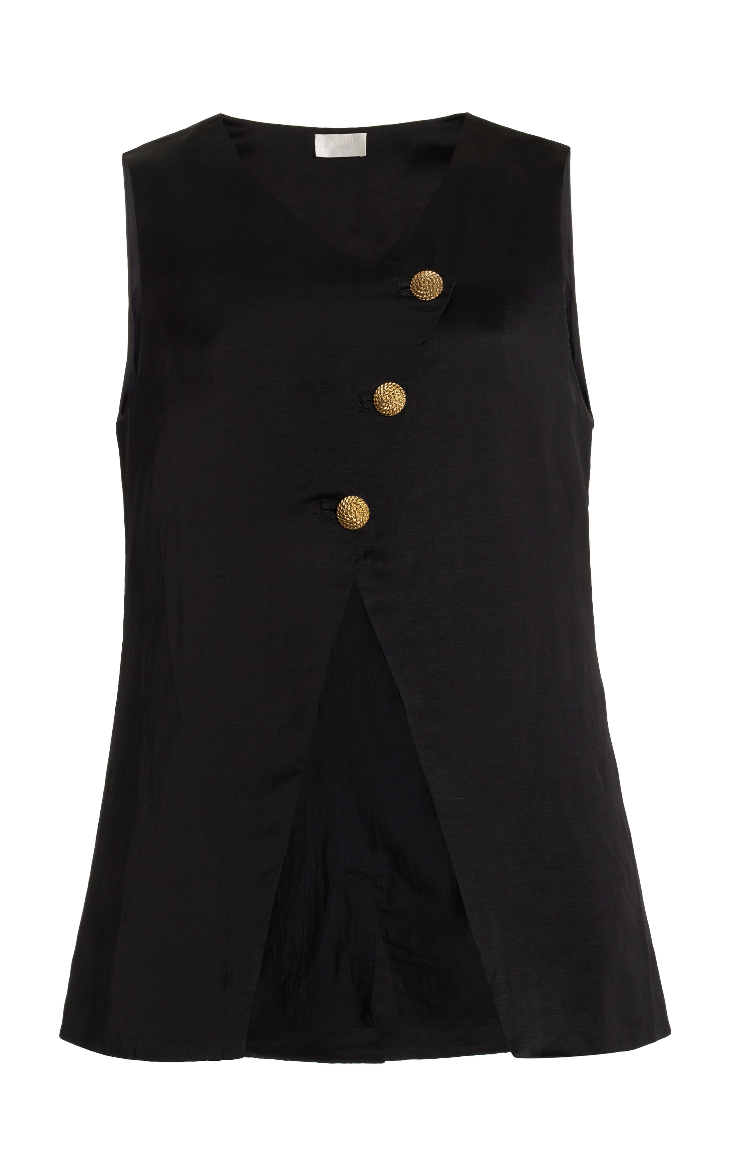 Gigi Buttoned Linen-Blend Vest | Moda Operandi (Global)