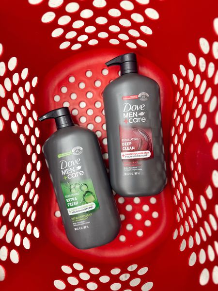 Dove Men+Care body and face wash are the must grab items from Target!