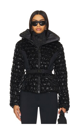 Goldbergh Monique Circle Quilted Down Jacket in Black. - size 36/4 | Revolve Clothing (Global)