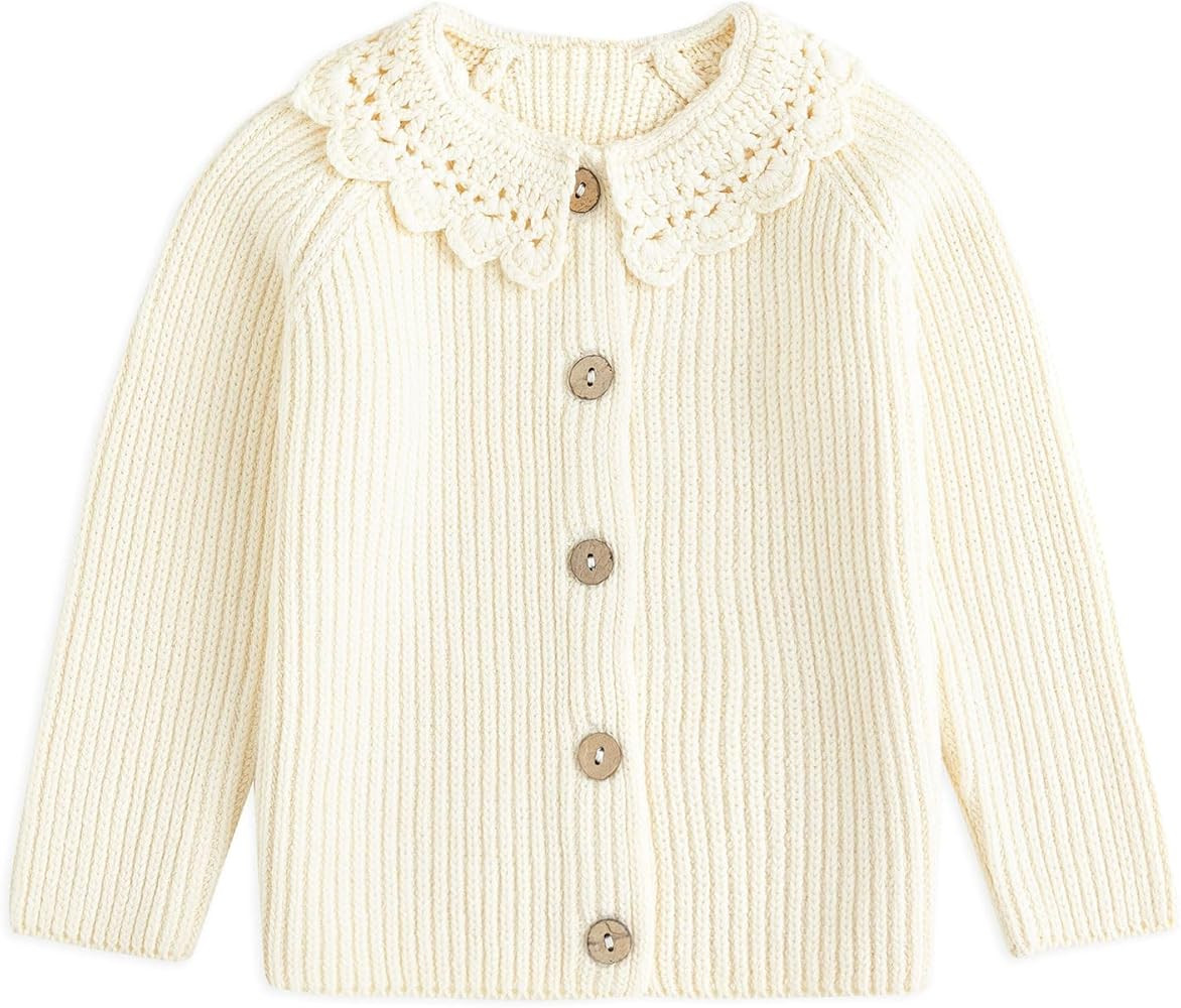 Simplee kids Baby Cardigan Cable Knit Toddler Cardigan Long Sleeve Fall Winter Open Front Knit Sw... | Amazon (US)