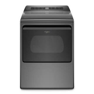 Whirlpool 7.4 cu. ft. Chrome Shadow Front Load Electric Dryer with AccuDry System WED5100HC - The... | The Home Depot