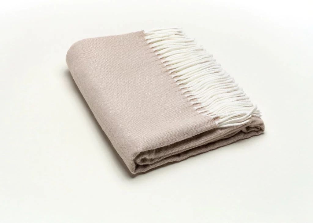 Sand Brown Soft Acrylic Herringbone Throw Blanket - Walmart.com | Walmart (US)
