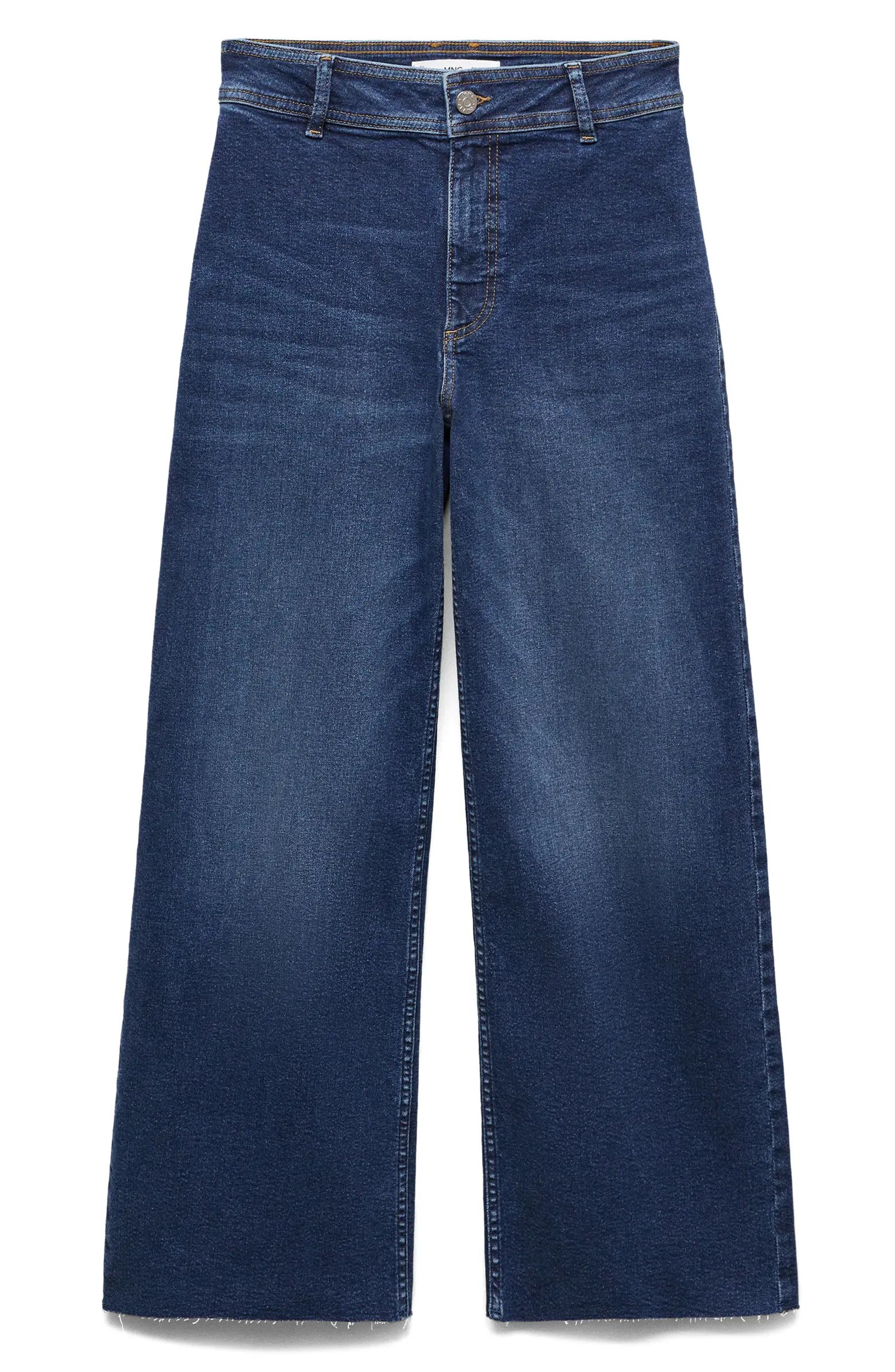MANGO Wide Leg High Waist Jeans | Nordstrom | Nordstrom