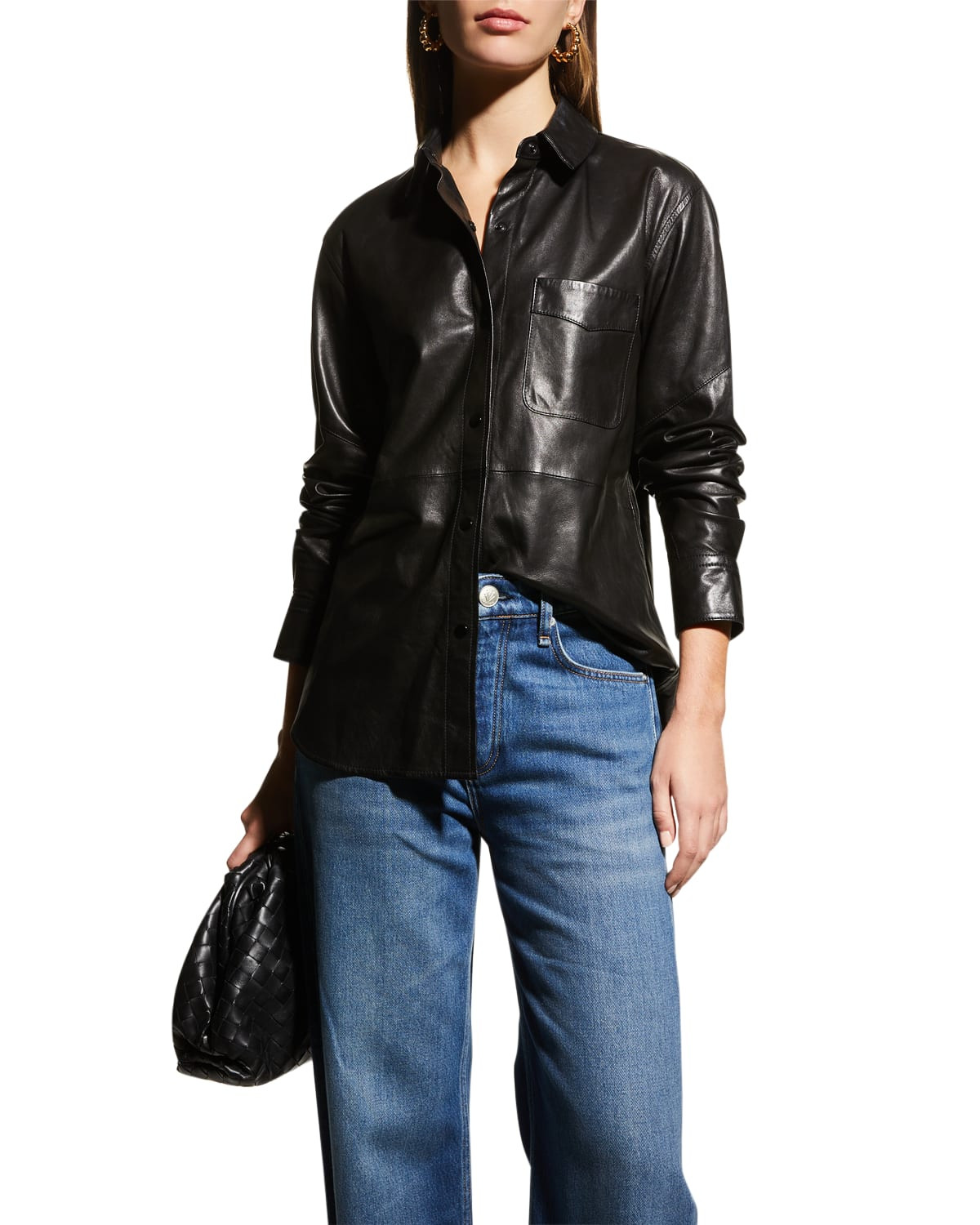 Jack Leather Shirt | Neiman Marcus