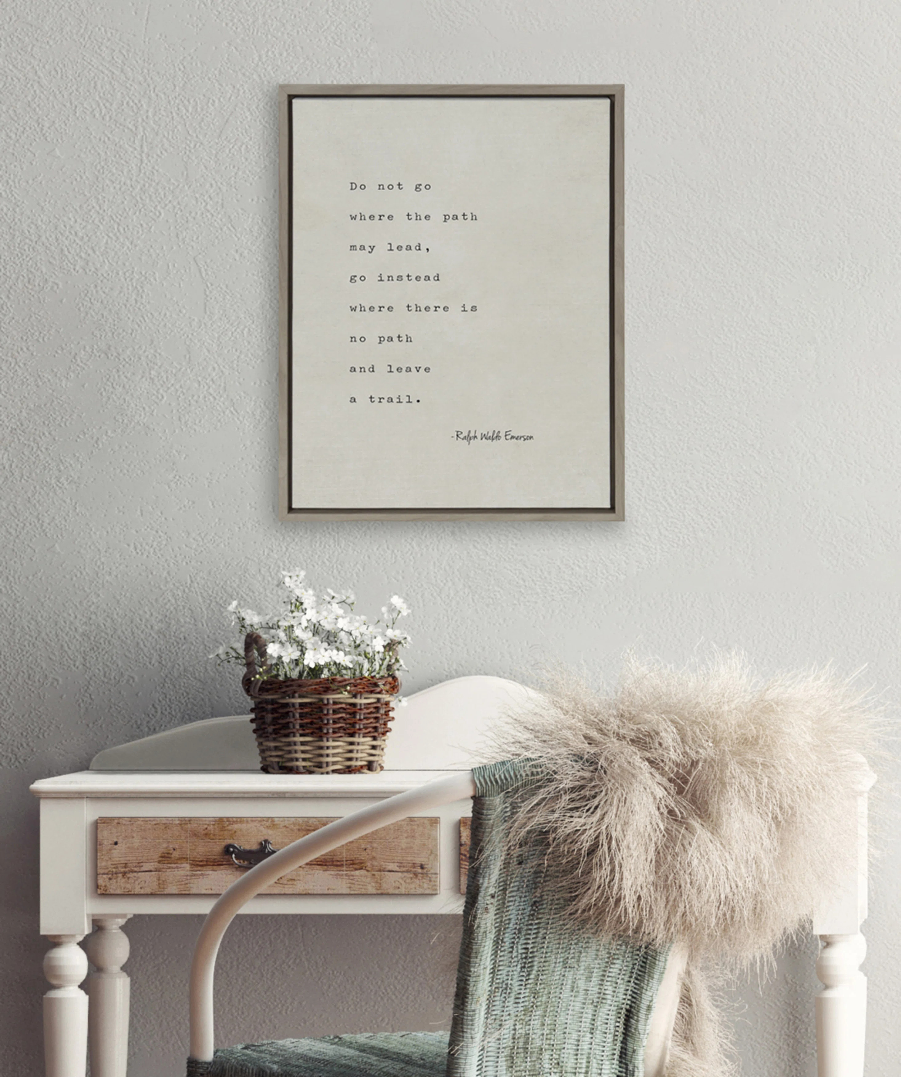 Gracie Oaks Emerson Quote by Shawn St.Peter - Wrapped Canvas Textual Art Print | Wayfair | Wayfair North America