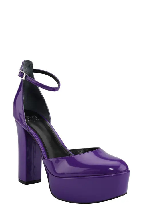 Marc Fisher LTD Lucah Platform Pump in Dark Purple at Nordstrom, Size 6.5 | Nordstrom