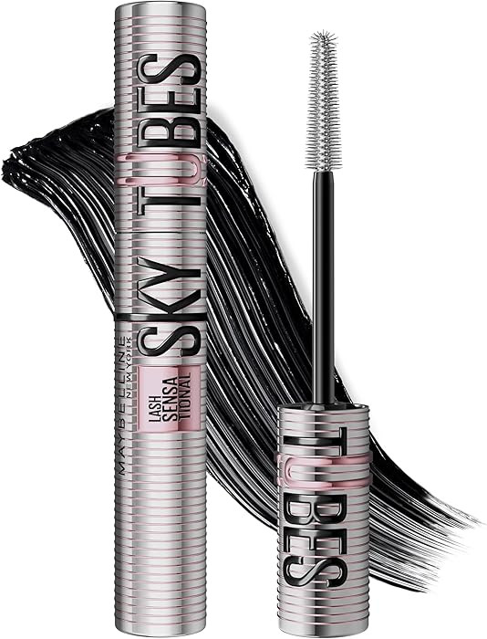 Maybelline Lash Sensational Sky Tubes Tubing Mascara, Extension-Like Lengthening Mascara, 24HR Ey... | Amazon (US)