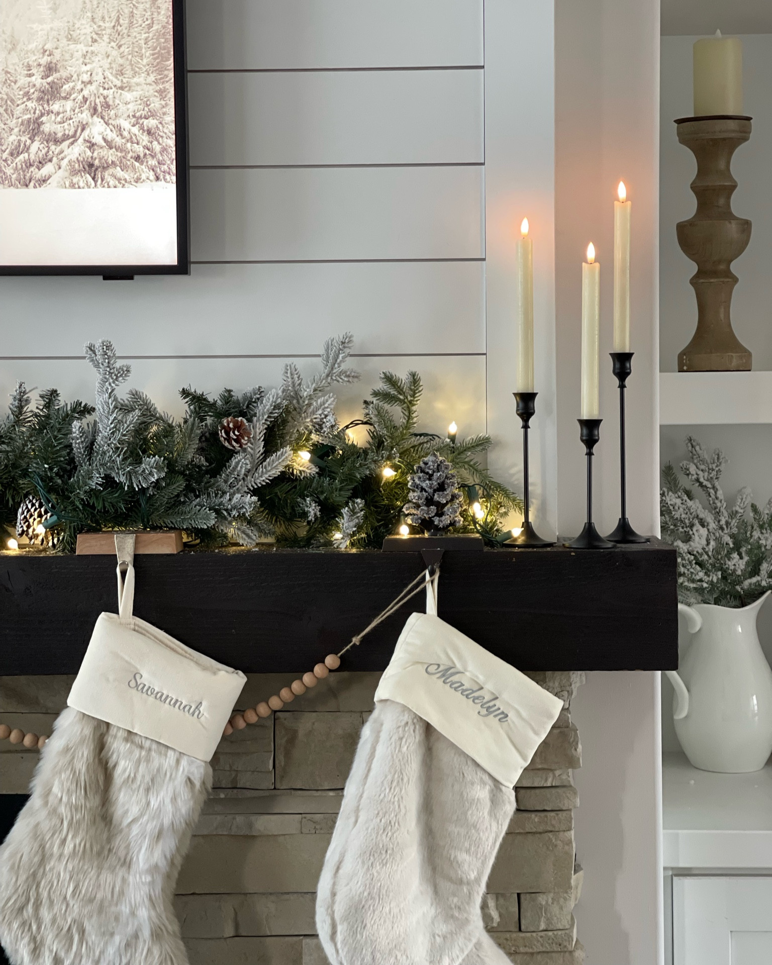 Holiday mantel ✨ 

#LTKSeasonal #LTKhome #LTKHoliday